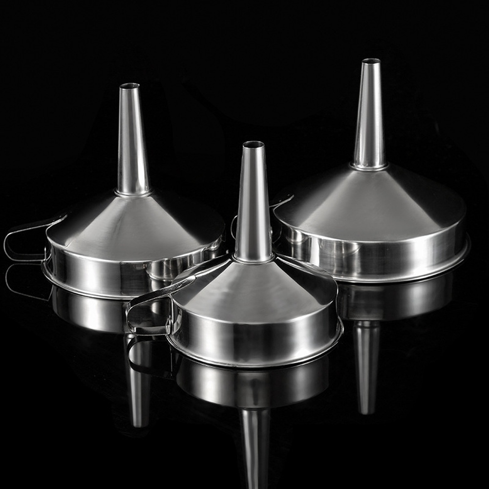 Kitchen Gadgets China - 1Pc ステンレス鋼食用油漏斗広口キッチンアクセサリーバービールオイルポット液体粉末転送キッチンツール