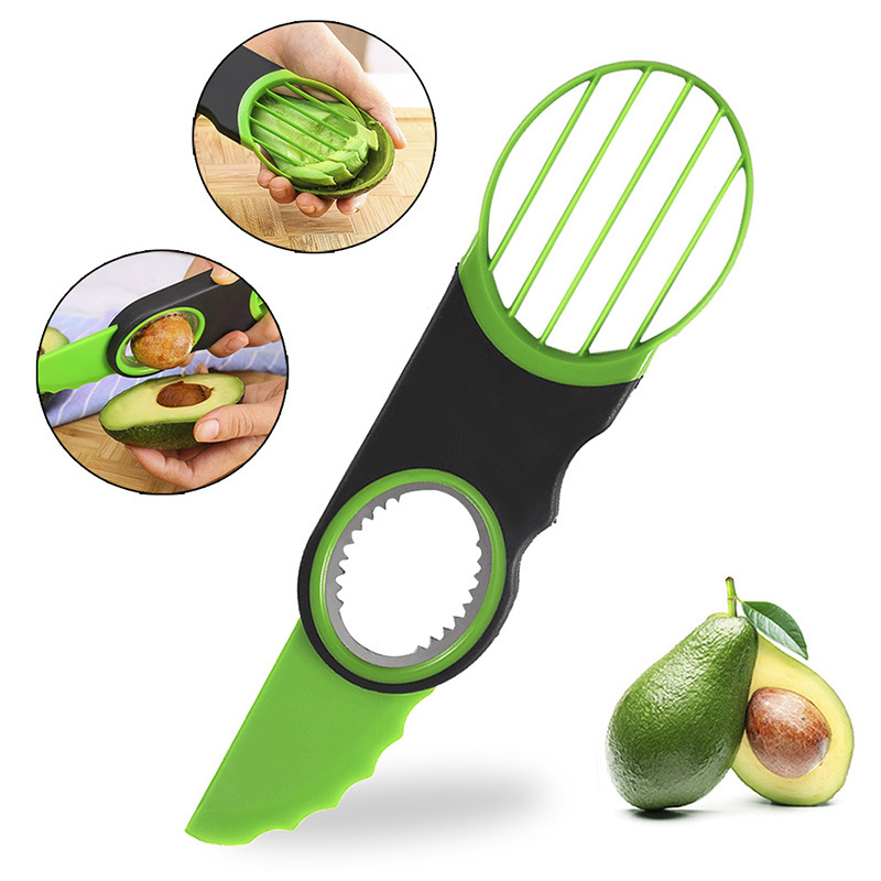 Avocado Slicer Tool - 多機能フルーツスライサー、キウイ、アボカドスライサー、種抜き器、アボカドカッター、3in1アボカドナイフ