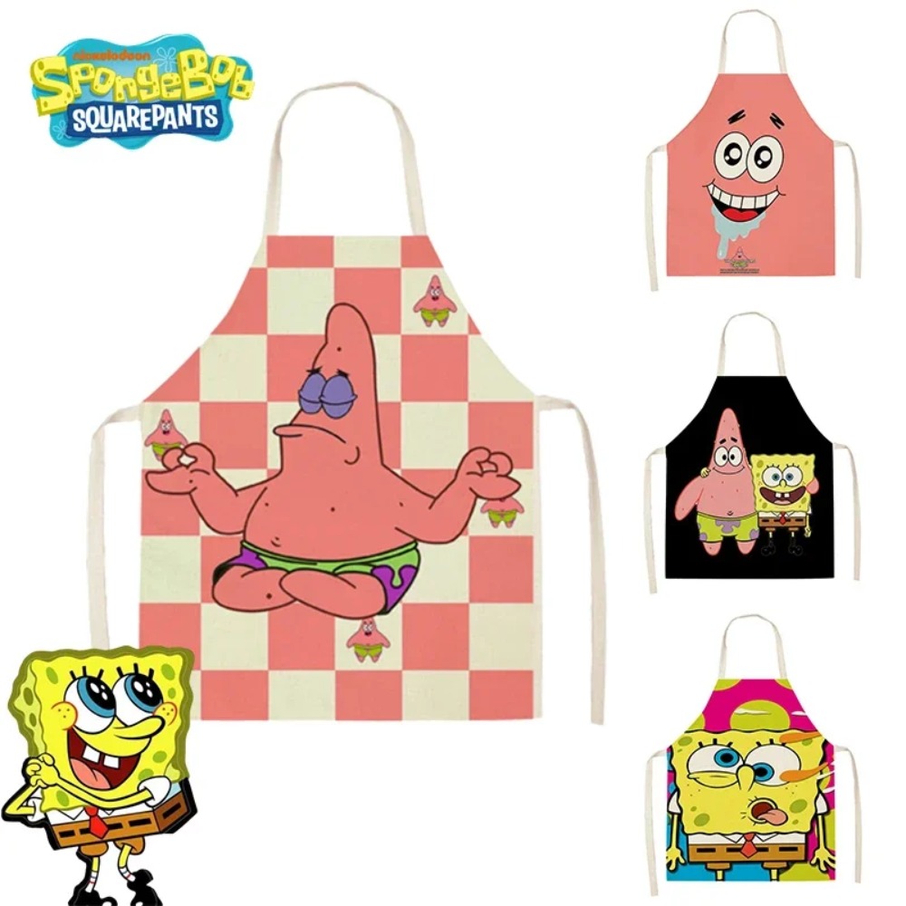 Kitchen Gadgets China - スポンジボブ パトリック キッチンエプロン 大人用 リネンビブ アニメ