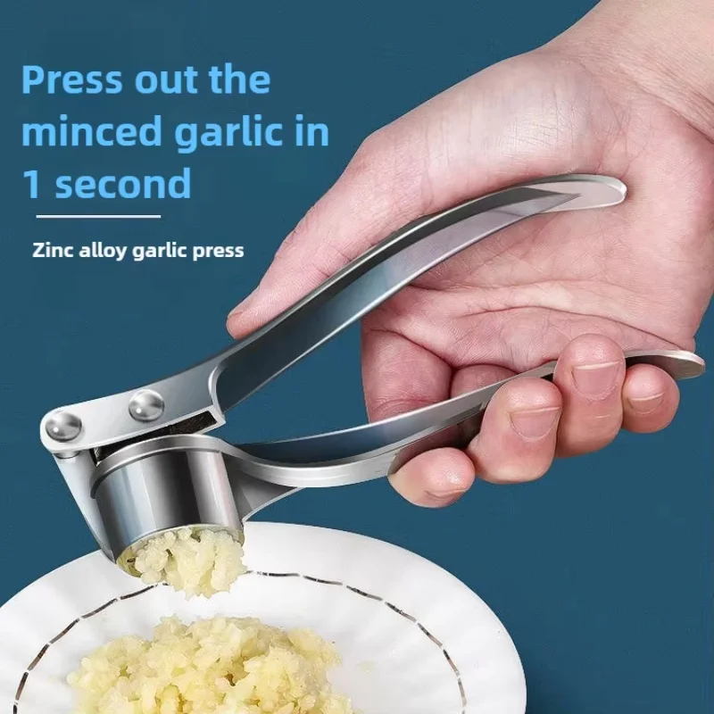 Kitchen Gadgets You Must Have - 手動ステンレス鋼ガーリックプレスキッチンガジェット家庭用ガーリックペーストジンジャーミンチに最適必須のキッチンアクセサリー