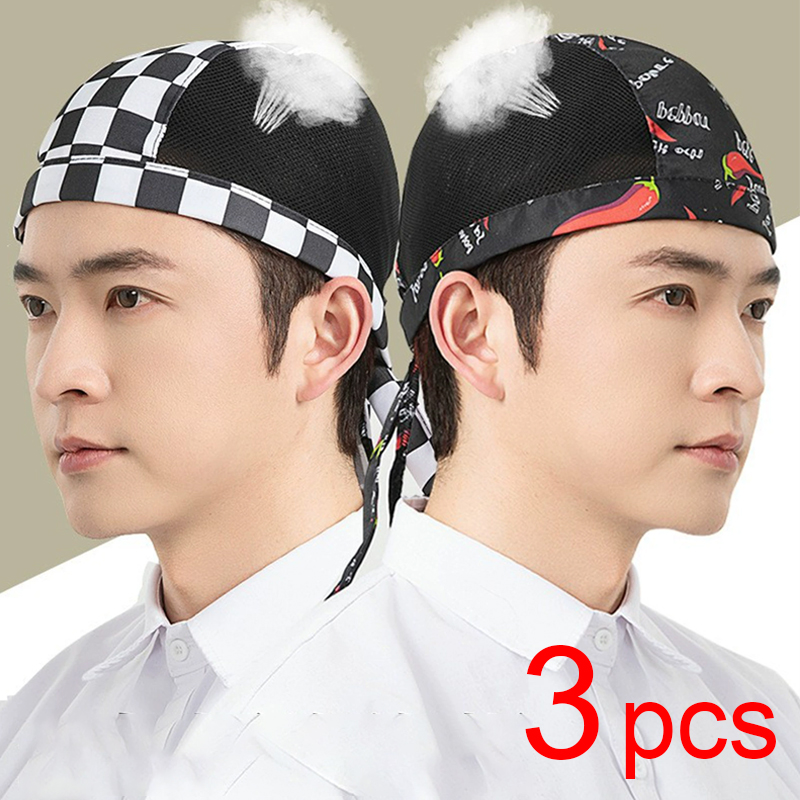 Kitchen Gadgets China - 通気性メッシュクックハット 3 個シェフハットフードサービスキッチンワークキャップホテルレストラン食堂ベーカリーベーカー家庭用クッキングキャップ