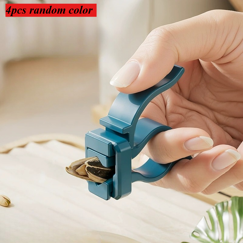 Kitchen Gadgets You Must Have - 4個入り ランダムカラー クリエイティブ シンプル 小型 ナッツ・種子クラッカー
