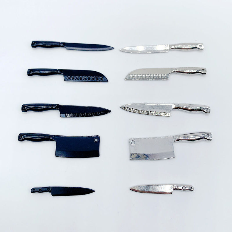 Kitchen Gadgets China - 1/12 ドールハウスミニナイフモデルドールハウスキッチン調理器具アクセサリー子供のふり遊びおもちゃ