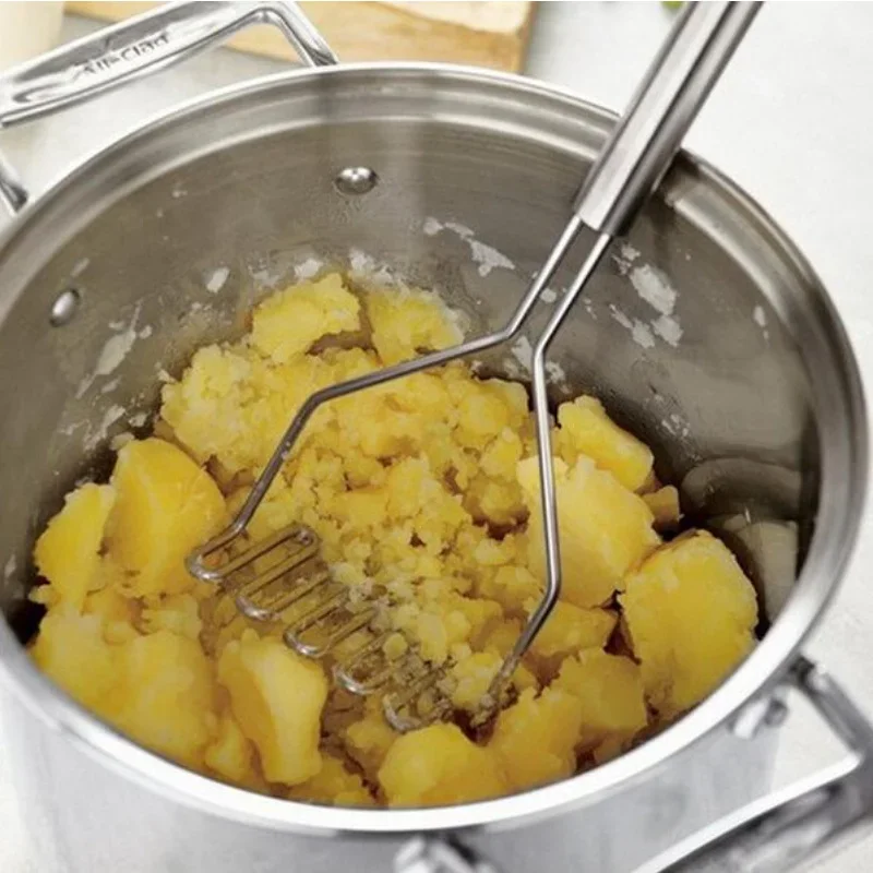 Kitchen Gadget Amazon - 1 個ステンレス鋼キッチンガジェットポテトマッシャープレス調理ツールマッシュポテト波状圧力キッチンアクセサリー
