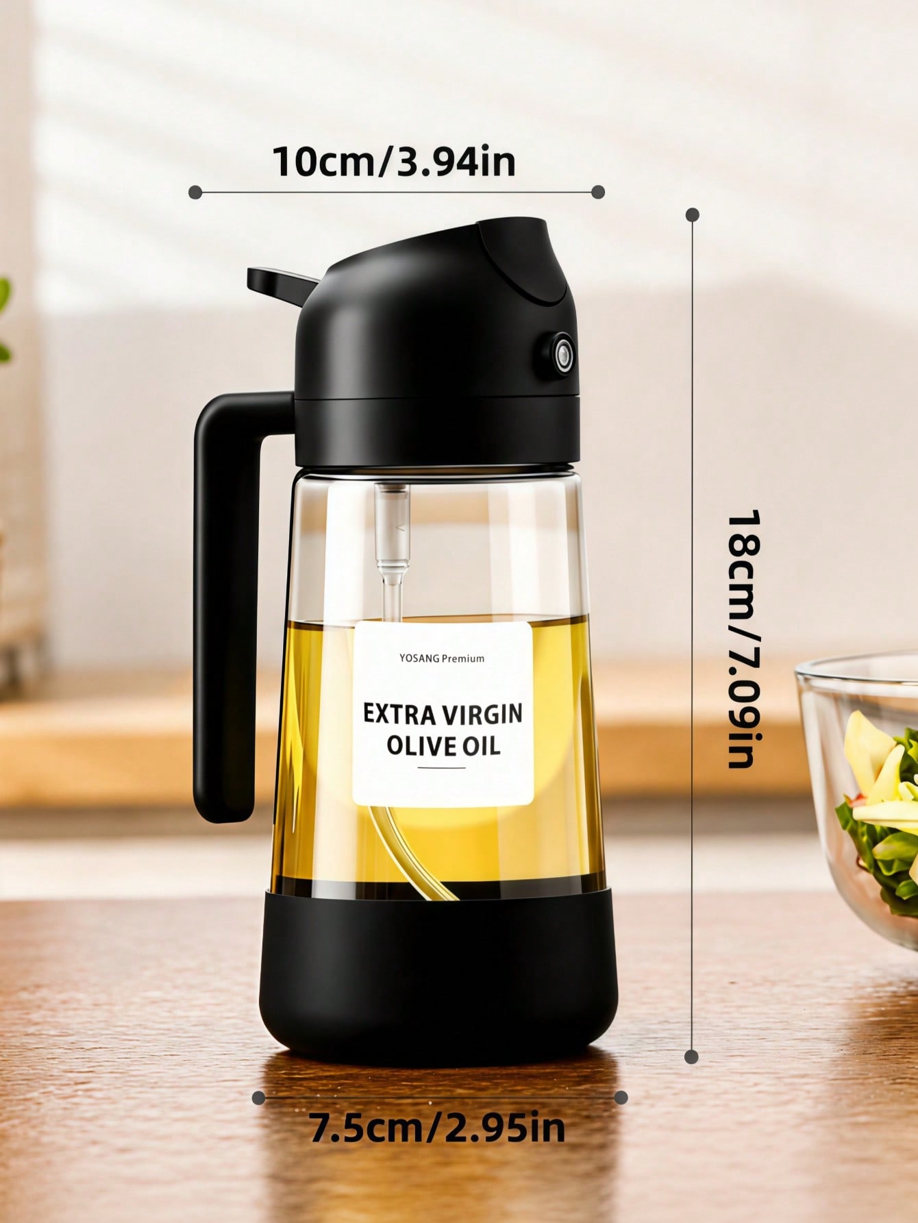 Kitchen Gadgets You Must Have - 2個セット 2-in-1 オイルスプレーヤー＆ポアディスペンサー、家庭料理、バーベキュー、サラダドレッシングに最適、必須のキッチンガジェット、エアフライヤーアクセサリー、ラベルステッカー付き