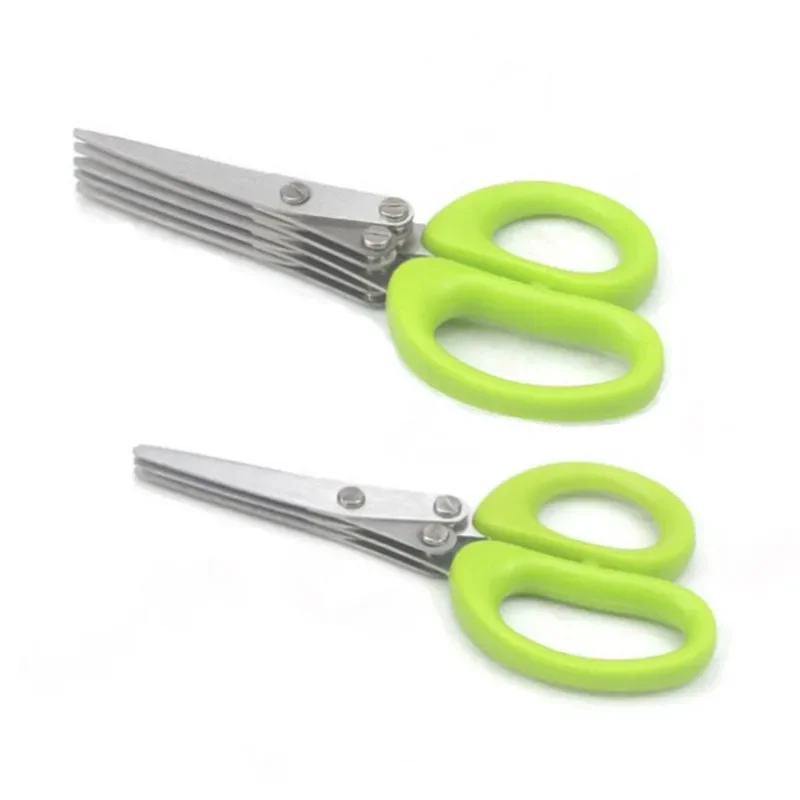多層キッチンはさみステンレス鋼野菜カッターネギハーブ海苔スパ - Kitchen Gadgets China のレビューと価格