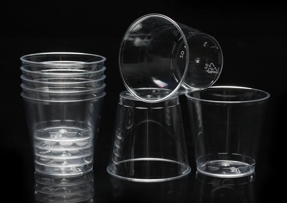 50 個 30 ミリリットル新しい使い捨て透明プラスチックカ - Kitchen Gadgets China のレビューと価格