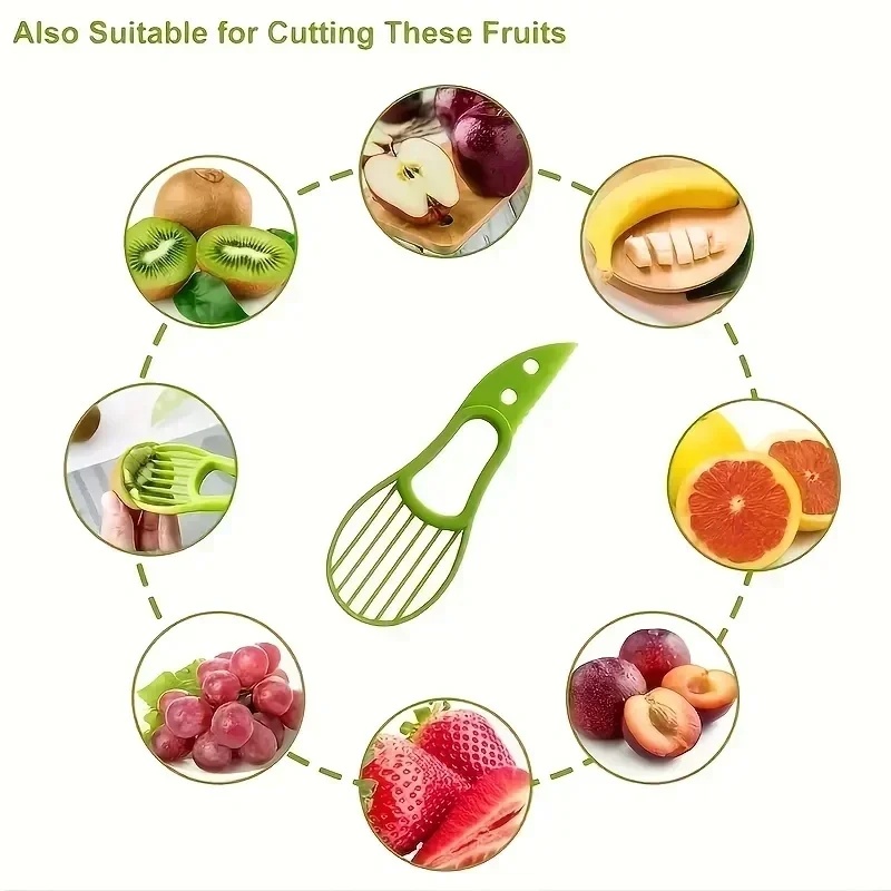 1/2/3個入り 3-in-1 アボカドスライサー、芯抜き、 - Avocado Slicer Tool のレビューと価格