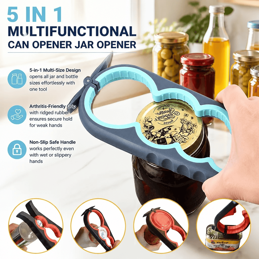 ジャー・オープナー 5 in 1 ボトルオープナー 関節炎対 - Kitchenaid Kitchen Gadgets のレビューと価格