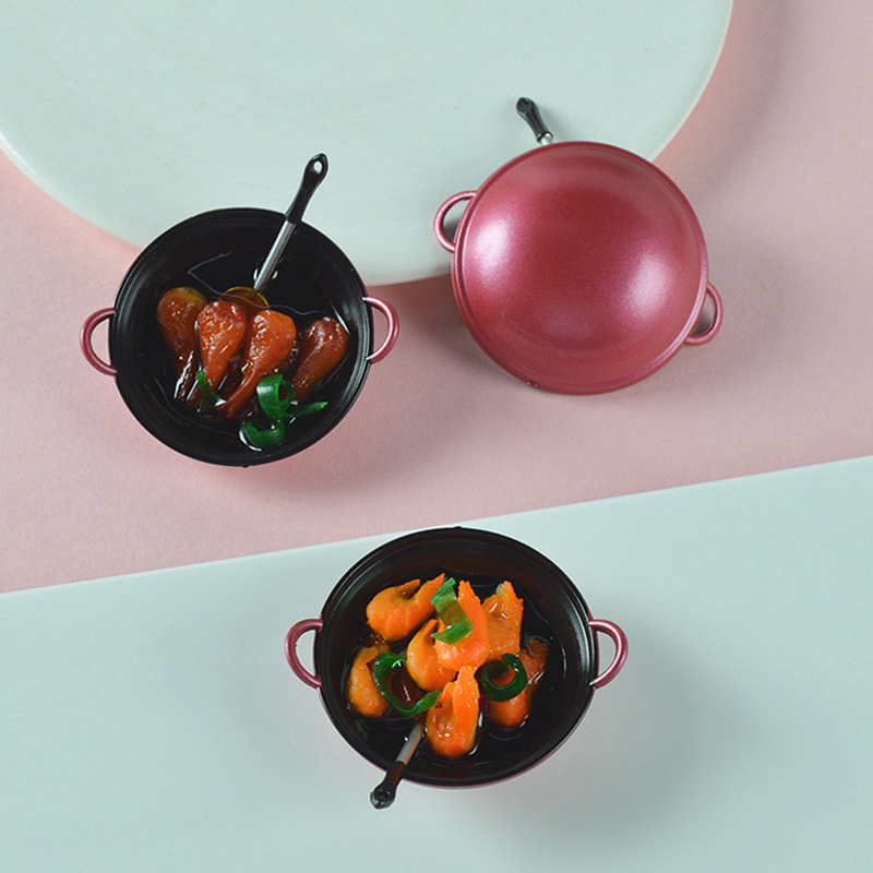 ドールハウスミニチュア DIY アクセサリーミニ金属調理鍋食 - Kitchen Gadgets China のレビューと価格