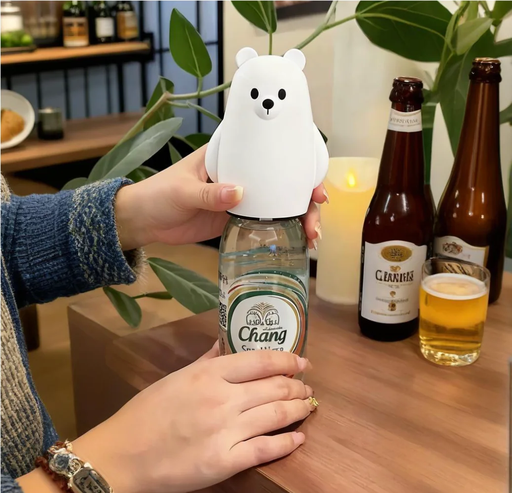 かわいい白黒のクマの形をした栓抜き。動物モチーフの栓抜きで、 - Kitchen Gadgets To Gift のレビューと価格