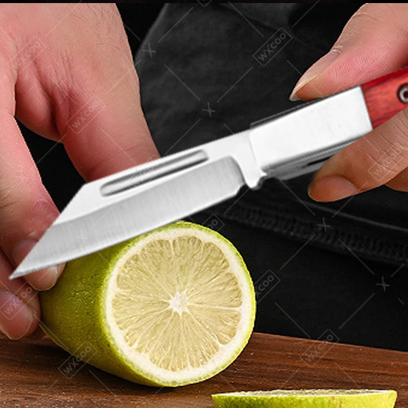 ステンレス鋼ポケットナイフ ローズウッドハンドル フルーツナ - Kitchen Gadgets China のレビューと価格