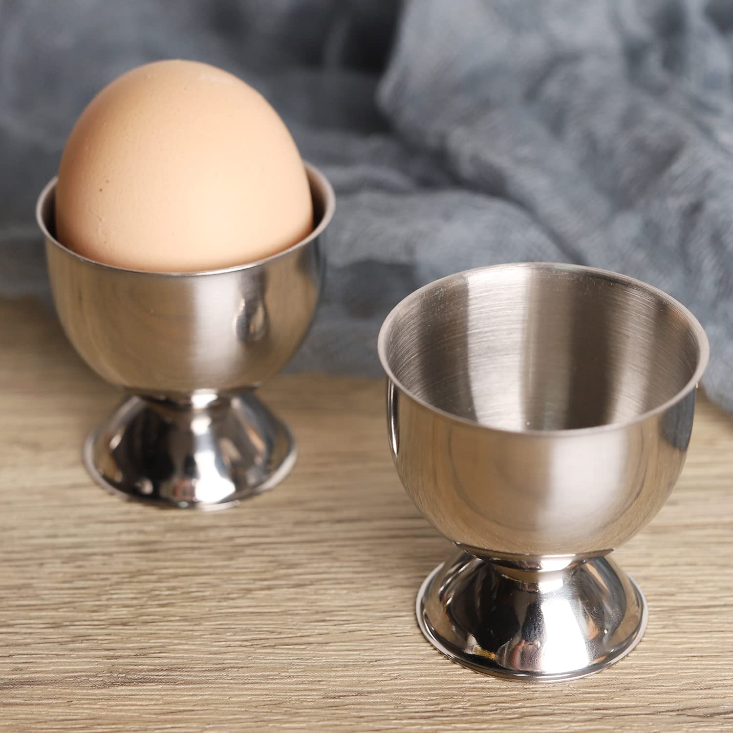 ステンレス製エッグカップセット、ハード、ソフトウエッグトレイ - Kitchen Gadgets To Gift のレビューと価格