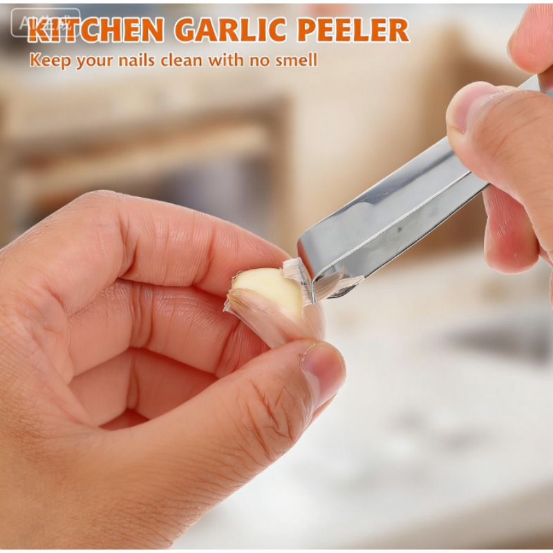 10/1個入り ステンレス製ニンニク皮むき器 ニンニク皮むき - Kitchen Gadget Amazon のレビューと価格