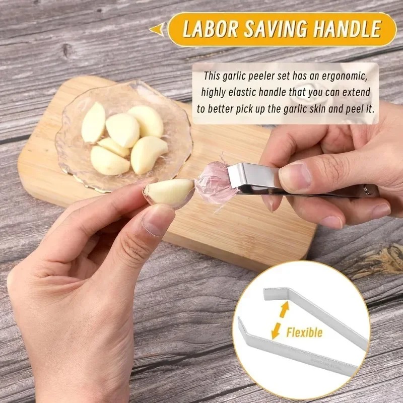 10/1個入り ステンレス製ニンニク皮むき器 ニンニク皮むき - Kitchen Gadget Amazon のレビューと価格