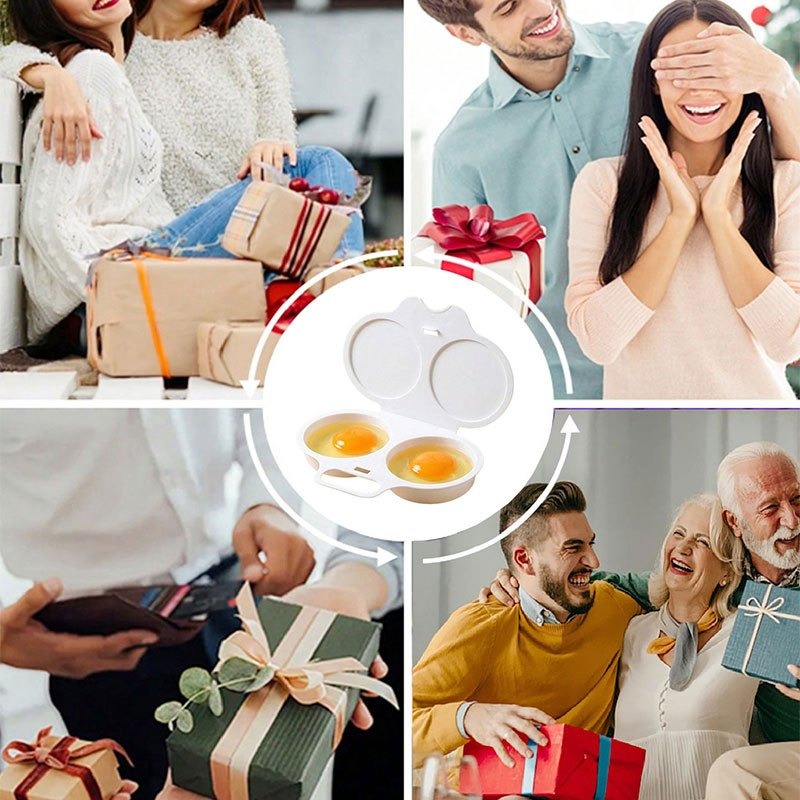 電子レンジ用蒸し卵ボックス、朝食、弁当、ランチの作成に、キッ - Kitchen Gadgets To Gift のレビューと価格