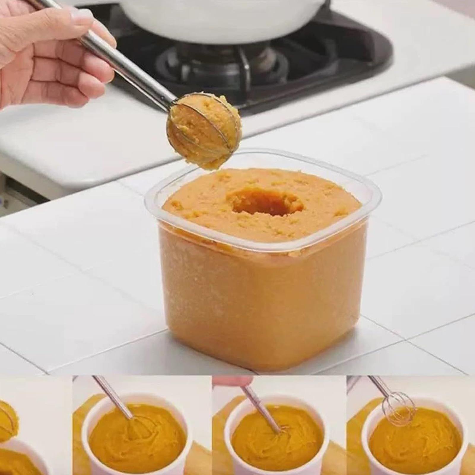 味噌かき混ぜ棒 304 ステンレス鋼 ダブルヘッド泡立て器  - Kitchen Gadgets Products のレビューと価格